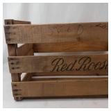 Red Rooster Wooden Produce Crate a. Levy & J. Zentner Co.