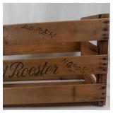 Red Rooster Wooden Produce Crate a. Levy & J. Zentner Co.