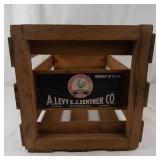 Red Rooster Wooden Produce Crate a. Levy & J. Zentner Co.
