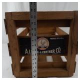 Red Rooster Wooden Produce Crate a. Levy & J. Zentner Co.