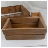 Vintage Wooden Crate Assortment (Lot of 4)