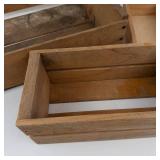 Vintage Wooden Crate Assortment (Lot of 4)