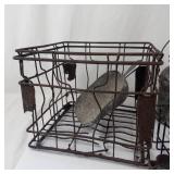 Mixed Lot of Vintage Wire Baskets, Milk Can, Scoop & Clip
