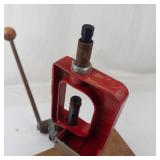 Lee Reloading Press With Wooden Mount