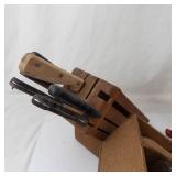 Mixed Lot Rustic Wooden Berry Picker Tool & Enamel Berry Scoops