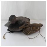 Vintage Bluebill Magnum Duck Decoys (Lot of 2)