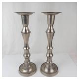 Pair of Silver Tone Candlesticks (Lot of 2)