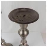 Pair of Silver Tone Candlesticks (Lot of 2)