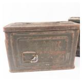 Military Ammo Cans With Rifle Cleaning Accessories (Lot of 2)