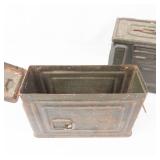 Military Ammo Cans With Rifle Cleaning Accessories (Lot of 2)