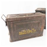 Military Ammo Cans With Rifle Cleaning Accessories (Lot of 2)