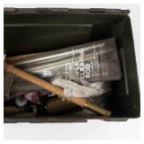 Military Ammo Cans With Rifle Cleaning Accessories (Lot of 2)