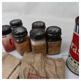 Vintage Gun Oil, Shot Bags & Split Shot Mold Mixed Lot