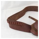 Vintage Hunter Company 1100-15 Leather Revolver Holster & Ammo Belt Set