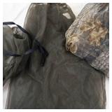 Camo Mesh Bug Suit, Face Covering & Hunting Hoods (Lot of 6)