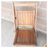 Pair of Vintage Wooden Folding Chairs (Lot of 2)