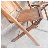 Pair of Vintage Wooden Folding Chairs (Lot of 2)