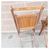 Pair of Vintage Wooden Folding Chairs (Lot of 2)