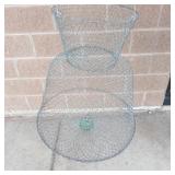 Collapsible Galvanized Steel Wire Fish Basket