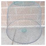 Collapsible Galvanized Steel Wire Fish Basket