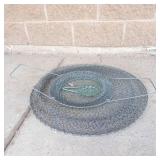 Collapsible Galvanized Steel Wire Fish Basket
