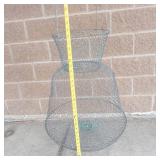Collapsible Galvanized Steel Wire Fish Basket