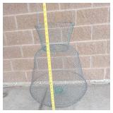 Collapsible Galvanized Steel Wire Fish Basket
