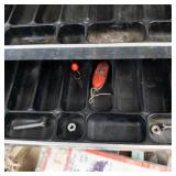 Vintage Umco Fishing Tackle Box With Lures & Tackle