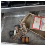 Vintage Umco Fishing Tackle Box With Lures & Tackle