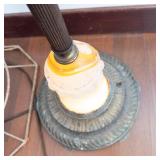 Brass Floor Lamp With Shade Frame - Working!