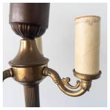 Brass Floor Lamp With Shade Frame - Working!
