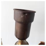 Brass Floor Lamp With Shade Frame - Working!