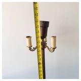 Brass Floor Lamp With Shade Frame - Working!