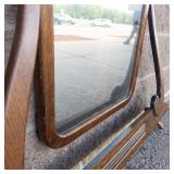Vintage Wood Framed Vanity Mirror