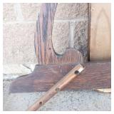 Vintage Wood Framed Vanity Mirror