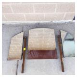 Vintage Wood Framed Mirror Panels (Lot of 3)