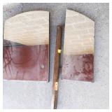 Vintage Wood Framed Mirror Panels (Lot of 3)