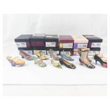 Just the Right Shoe by Raine Miniature Shoe Figurines (Lot of 12)