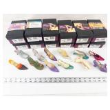 Just the Right Shoe by Raine Miniature Shoe Figurines (Lot of 12)