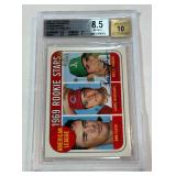Rollie Fingers Auto Graded 8.5 / 10 1997 Topps Stars Rookie Reprints Autographs #5 Baseball Card