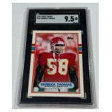 Derrick Thomas RC SGC Graded 9.5 MT+ Slab 1989 Topps Traded #90T Rookie Football Card