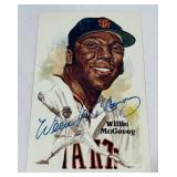Willie McCovey Autographed 1987 Perez Steele /10,000 Vintage Baseball Post Card