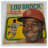 Lou Brock 1970 Topps Vintage Baseball Pin Up Poster #4
