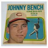 Johnny Bench 1970 Topps Vintage Baseball Pin Up Poster #11