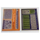 Fran Tarkenton 2 Card Lot 1970 and 1972 Vintage Minnesota Vikings Football