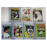 7 Card Vintage Football Stars and Rookies Lot