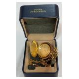 Jules Jurgensen New In Box Pocket Watch JJ Quartz - Vintage