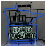 Super Bowl LIII Bud Light Beer Minnesota Neon Football