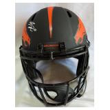 Bo Nix Autographed Denver Broncos Replica FootballmHelmet with Beckett COA