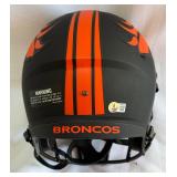 Bo Nix Autographed Denver Broncos Replica FootballmHelmet with Beckett COA